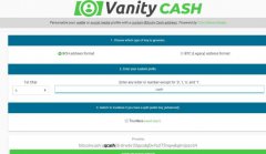 使用Vanity.cash创建自定义BCH地址