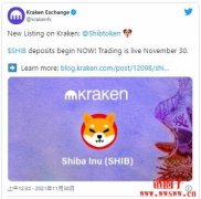 Kraken 总算上架柴犬币！SHIB 单日涨超过27%