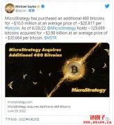币圈梭哈大哥出手抄底！MicroStrategy再