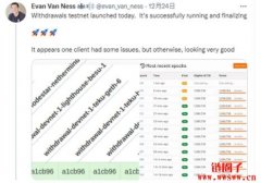 以太坊质押提款测试网Devnet已启动，公开测试网也即