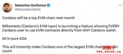 Cardano用户很快可以通过 Milkomeda 访问