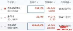 比特币现金（BCH）飙涨：韩国泡菜力