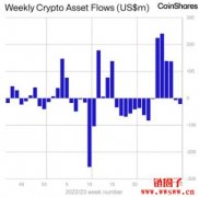 CoinShares：数字资产投资产品连续两周
