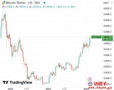 比特币触及48,500美元，超越波克夏重
