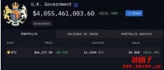 链上数据显示英国政府拥有超过六万