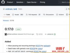 Ordinals 0.17.0 版本上线：强化铭⽂与符文开发功能